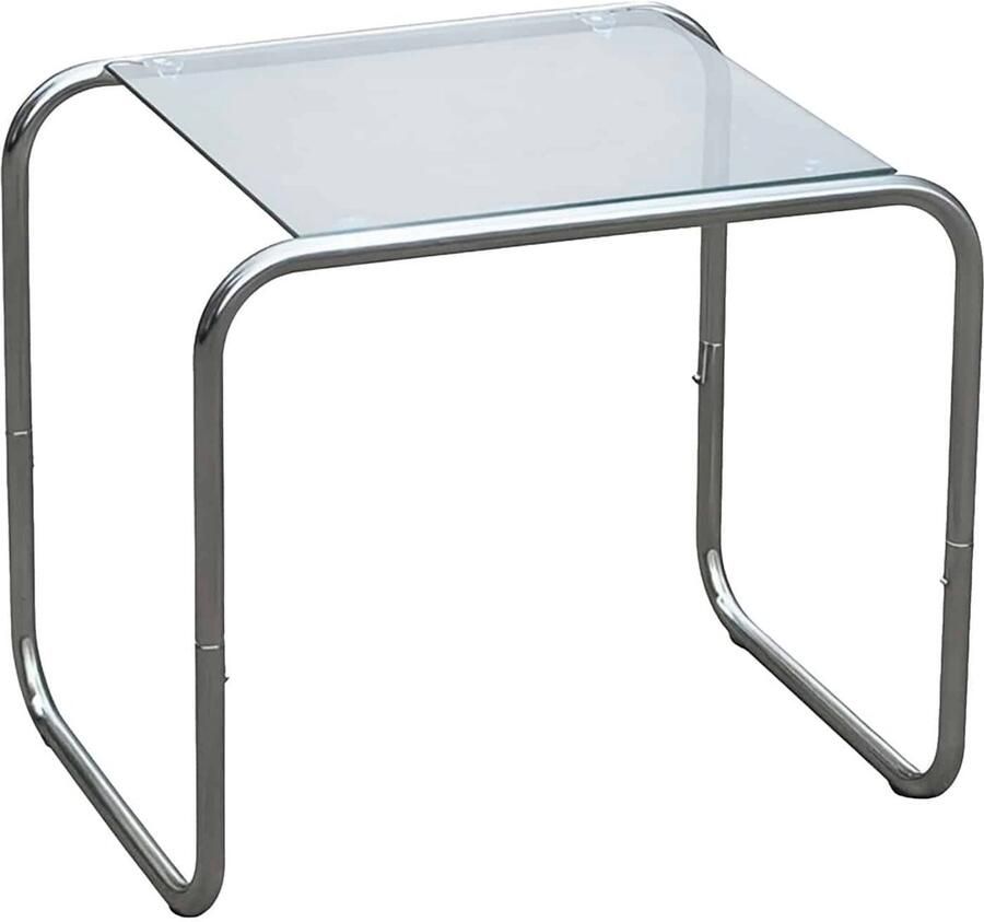 Leitmotiv Bijzettafel Ventana Chroom 50x40x45cm Modern