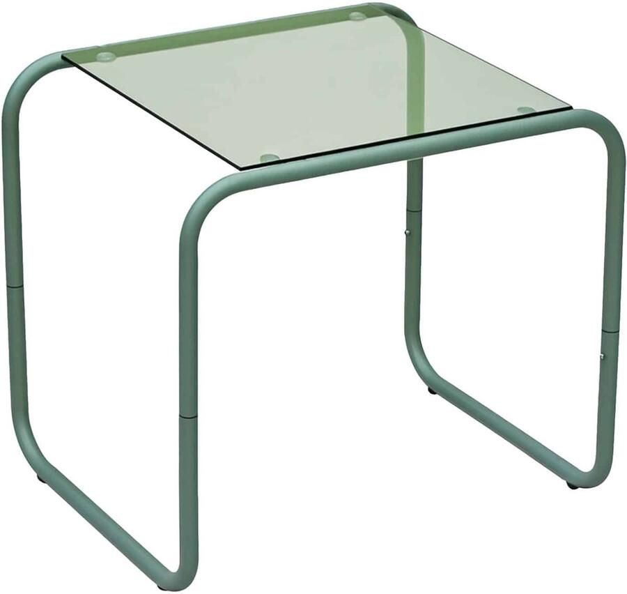 Leitmotiv Bijzettafel Ventana Jungle groen 50x40x45cm Modern