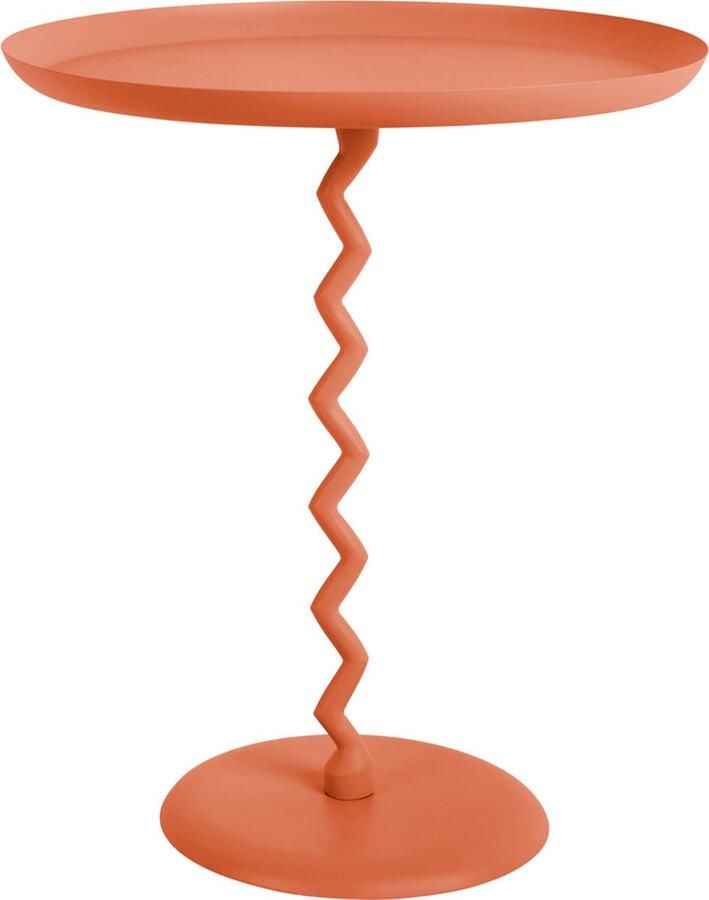 Leitmotiv Bijzettafel Zig Zag Large Helderoranje
