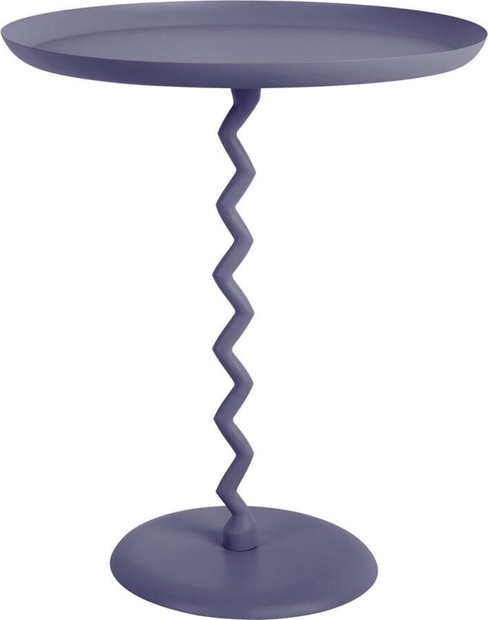 Leitmotiv Bijzettafel Zig Zag Large Nachtblauw