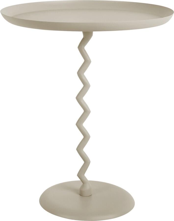 Leitmotiv Bijzettafel Zig Zag Large Warmgrijs