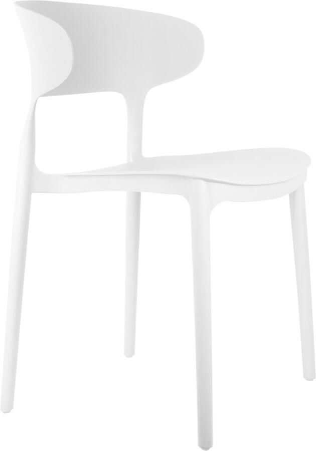 Leitmotiv Eetkamerstoel Fain Wit