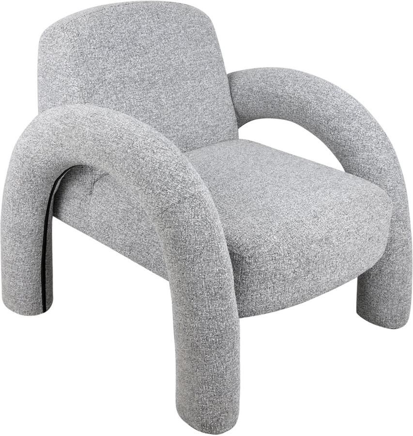 Leitmotiv Fauteuil Brazo Melange Grijs