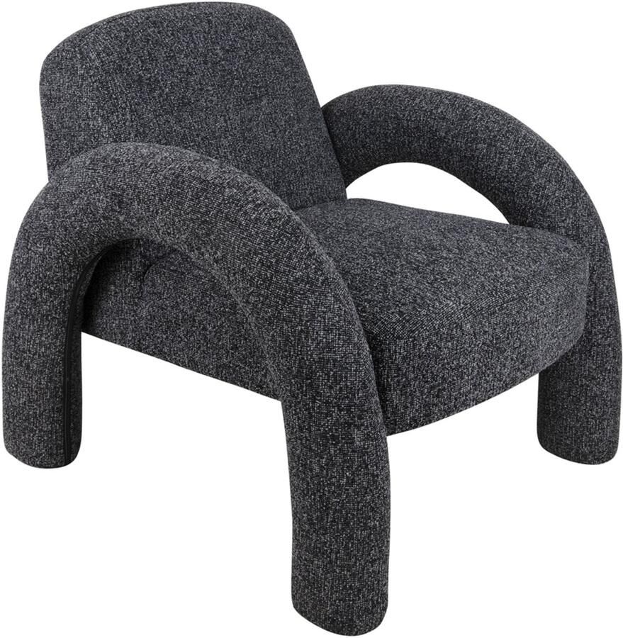 Leitmotiv Fauteuil Brazo Melange Zwart