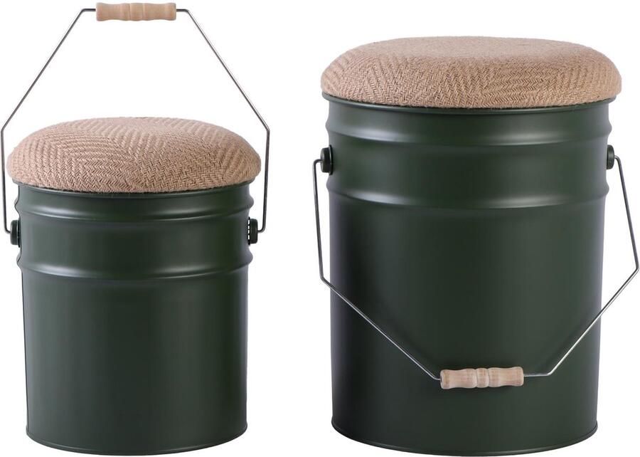 Leitmotiv Kruk Buckets Jungle groen Ø31cm Scandinavisch