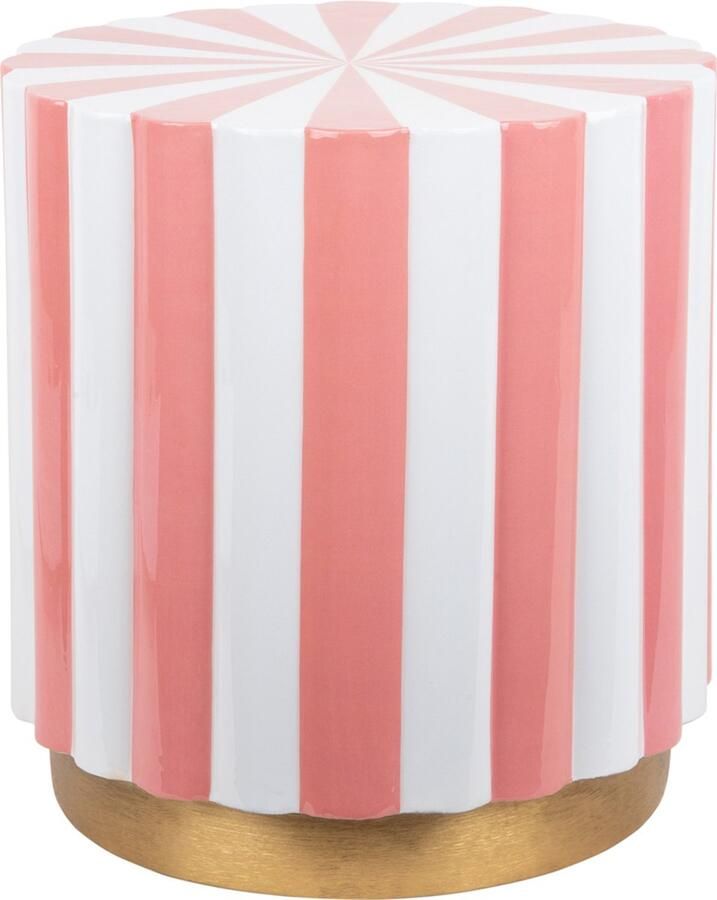 Leitmotiv Kruk Candy Swirl Flamingo pink & white