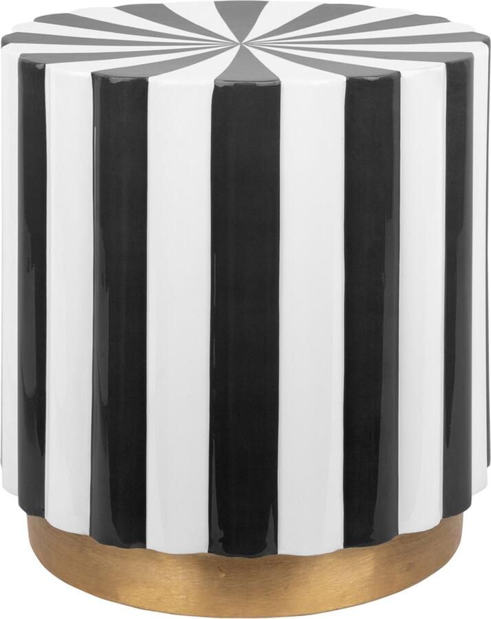 Leitmotiv Kruk Candy Swirl Zwart & Wit