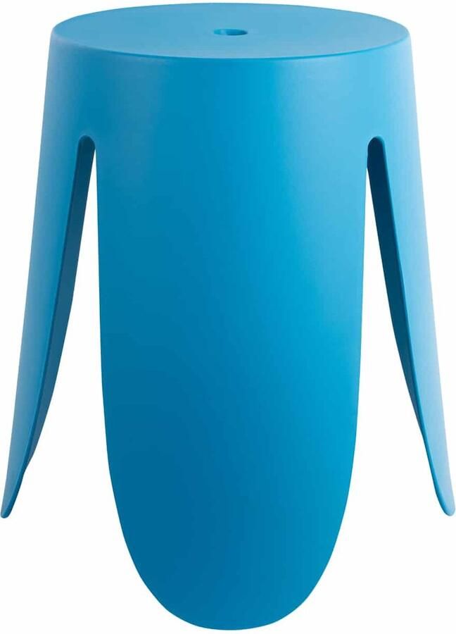Leitmotiv Poef Stool Ravish Blauw Ø43cm Scandinavisch