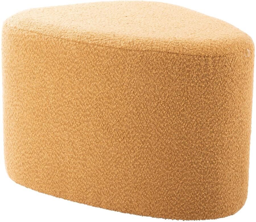 Leitmotiv Poef Ada Organic Large Geel 60x47x38cm Scandinavisch