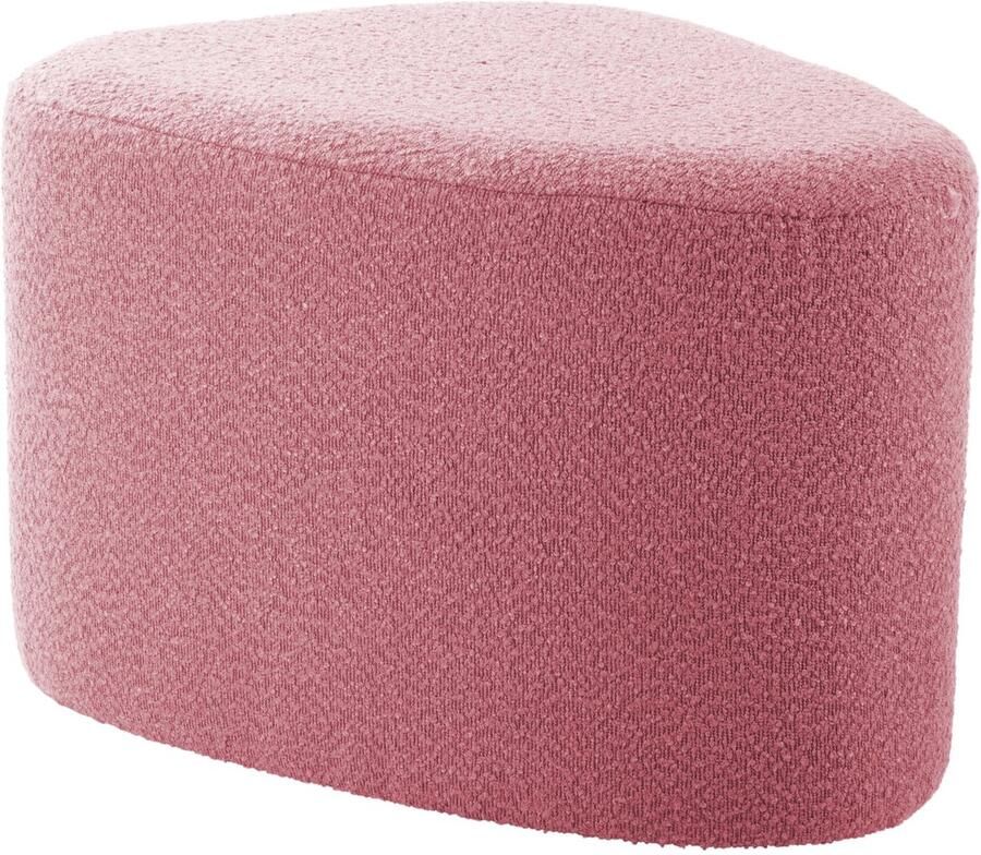 Leitmotiv Poef Ada Organic Large Roze 60x47x38cm Scandinavisch