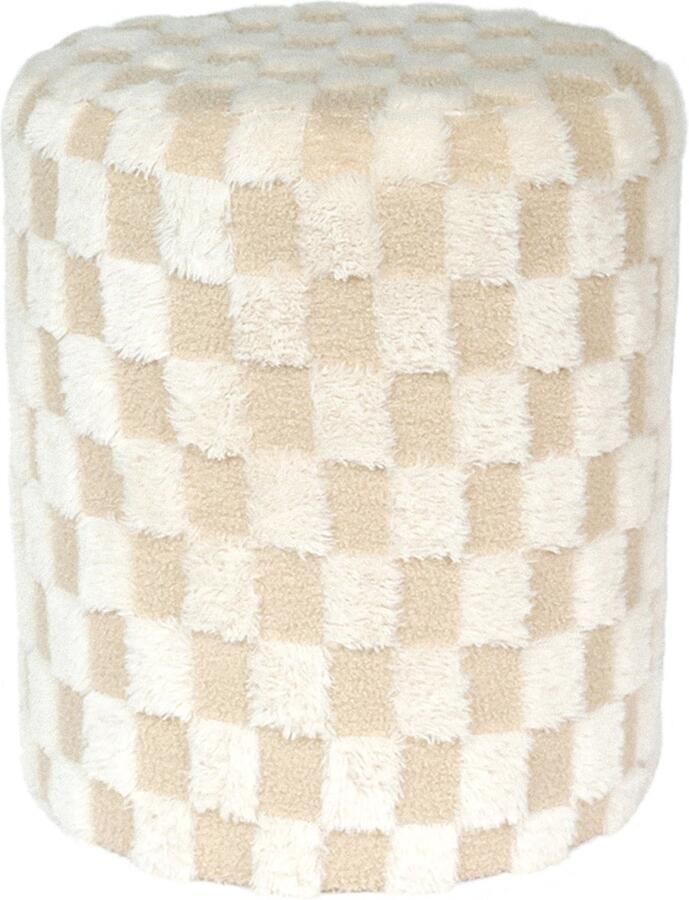 Leitmotiv Poef Checker Large Wit