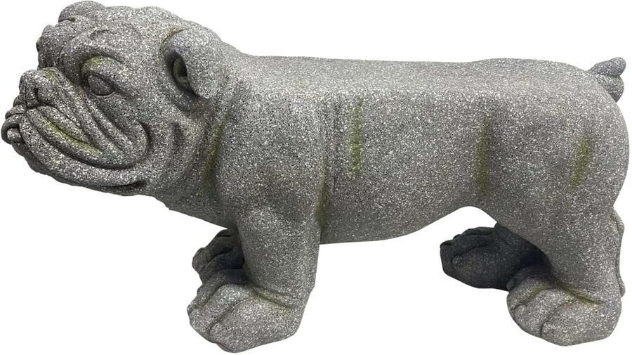 Leitmotiv Poef Dog Donkergrijs 76x31x43cm Scandinavisch