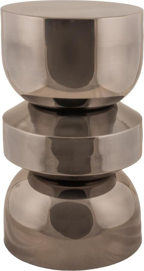 Leitmotiv Poef Glow Tube Grijs Ø30cm Scandinavisch