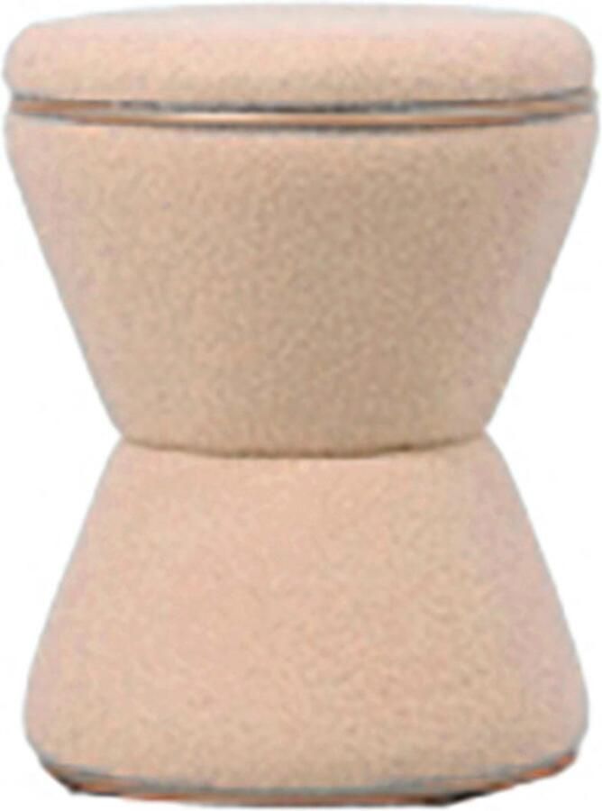 Leitmotiv Poef Gustar Bruin 38.5x38.5x43cm Scandinavisch