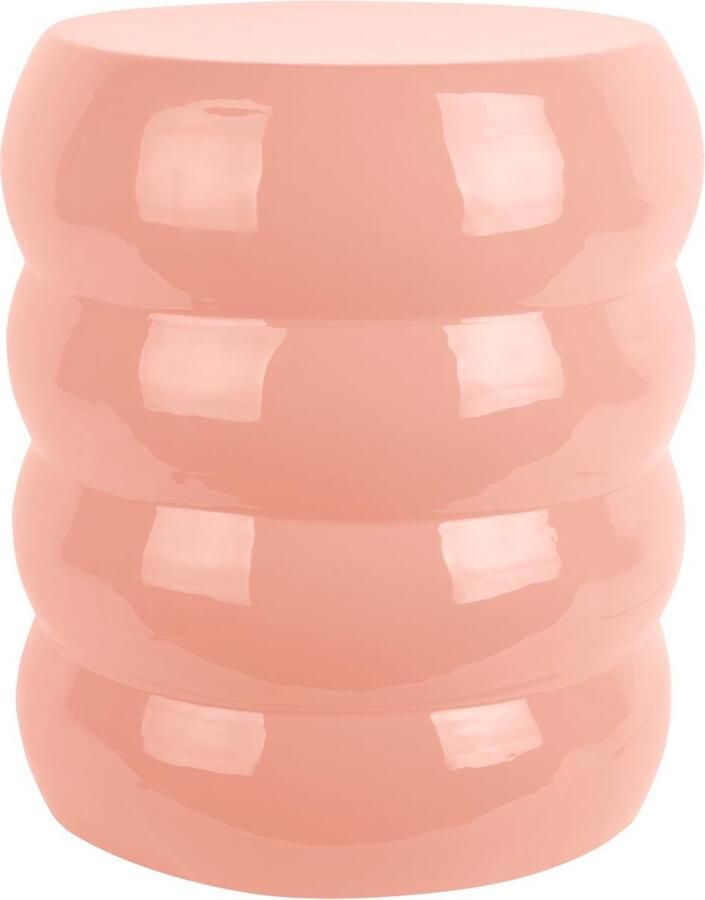 Leitmotiv Poef Jill Roze Ø42cm Scandinavisch