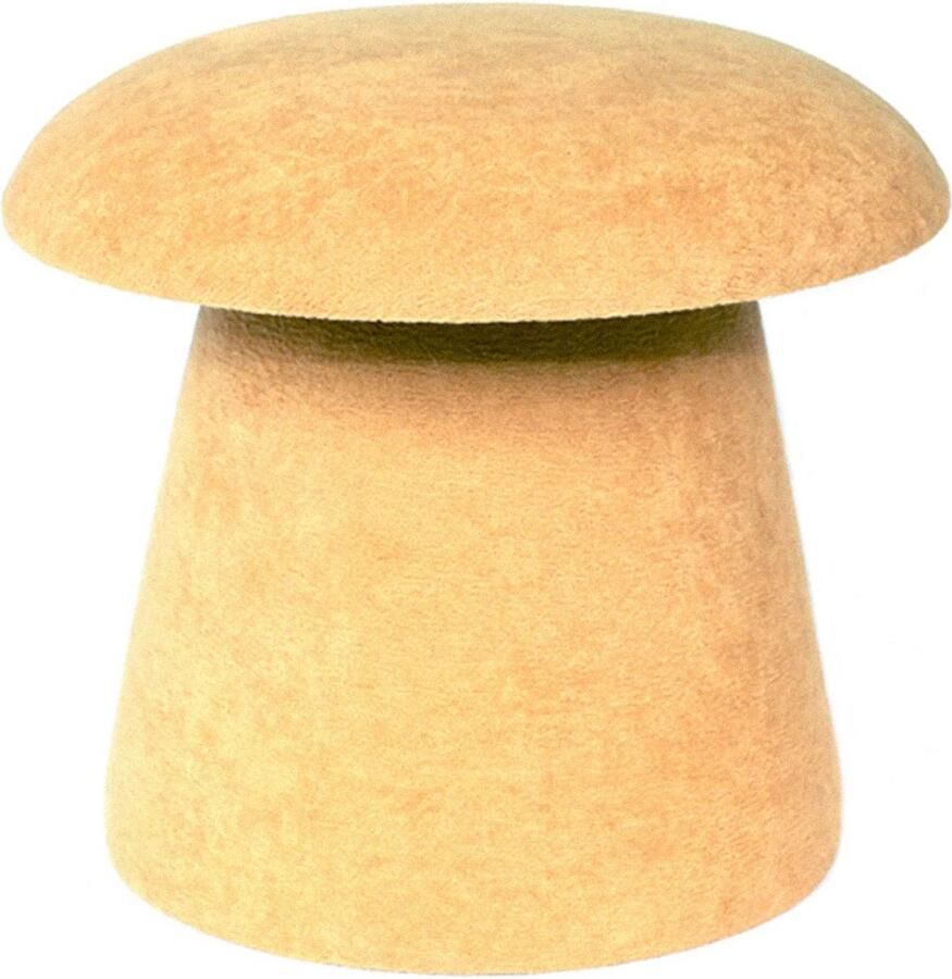 Leitmotiv Poef Mushroom Geel 39.5x39.5x37cm Scandinavisch