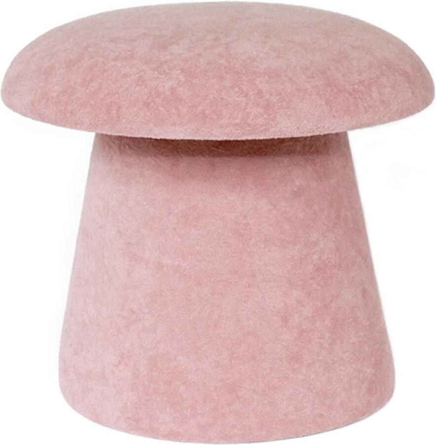 Leitmotiv Poef Mushroom Roze 39.5x39.5x37cm Scandinavisch