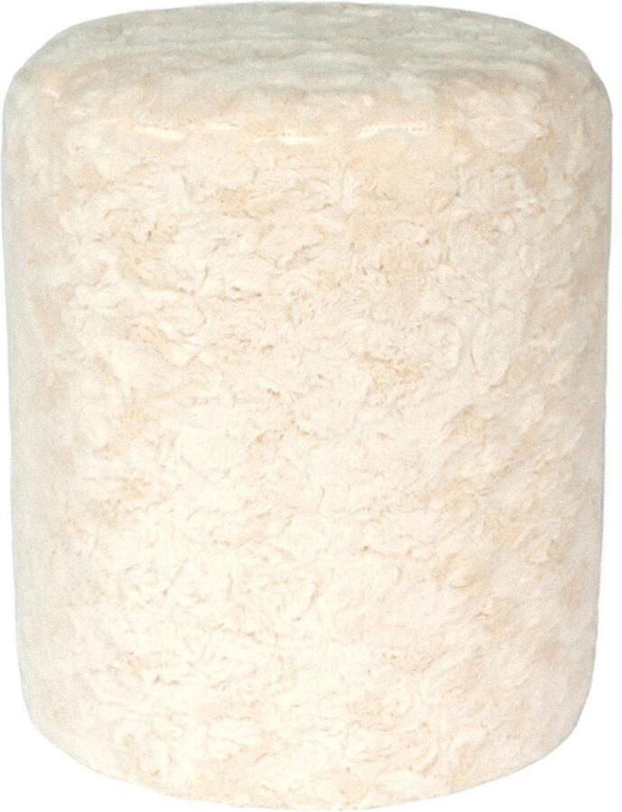 Leitmotiv Poef Tierno Bruin Ø36cm Scandinavisch