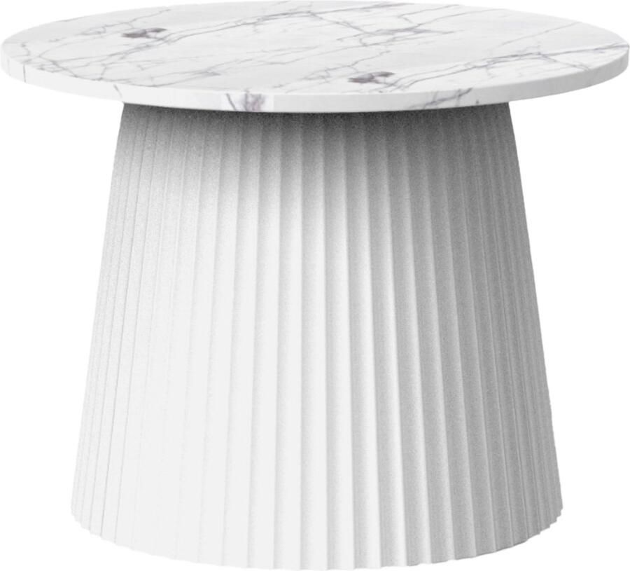 Leitmotiv Salontafel Luscious Cone Wit Ø45cm Scandinavisch