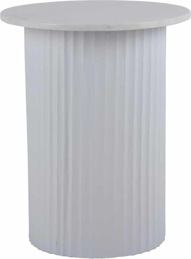 Leitmotiv Salontafel Luscious Straight Wit Ø45cm Scandinavisch