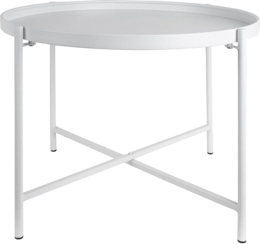 Leitmotiv Salontafel Meseta Wit 50x50x38.5cm Modern