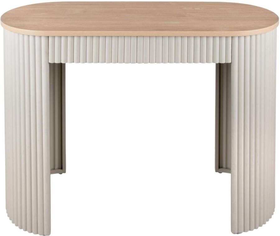 Leitmotiv Side table Estriado Grijs 100x40x76.5cm Modern