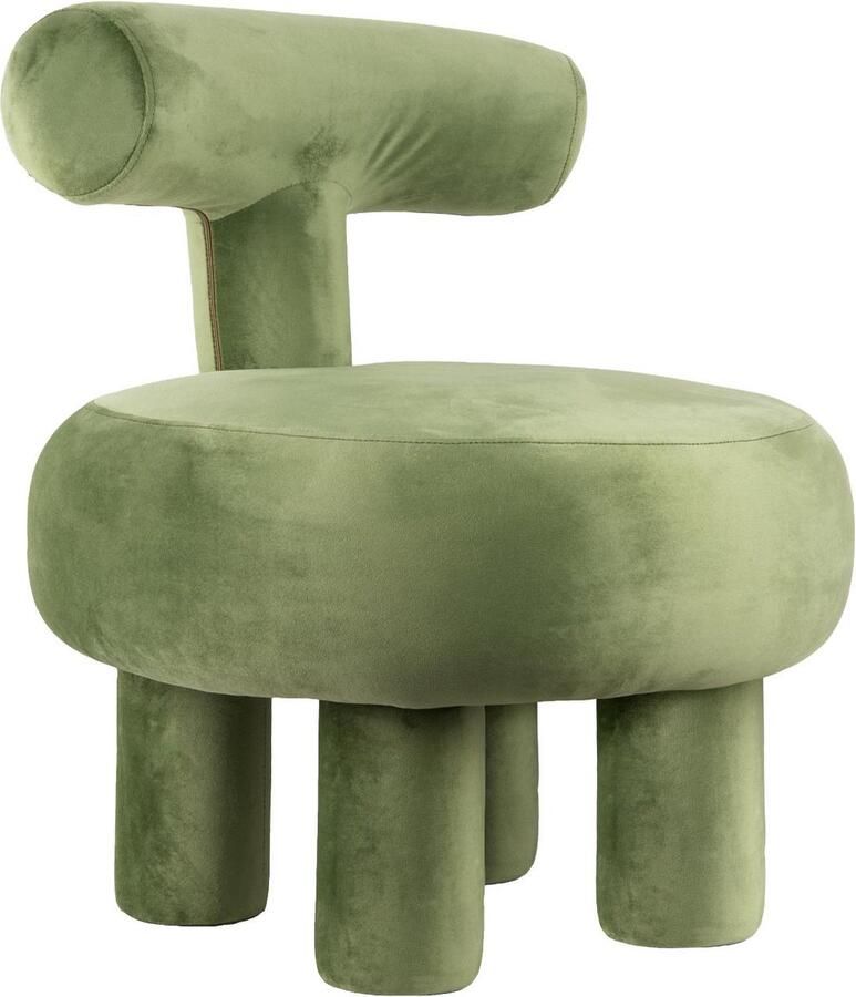 Leitmotiv Stoel Abrazo Groen 58x58x67cm Scandinavisch
