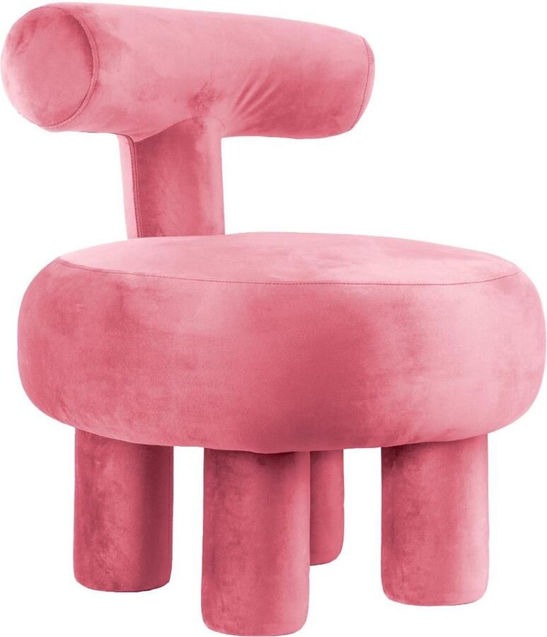 Leitmotiv Stoel Abrazo Roze 58x58x67cm Scandinavisch