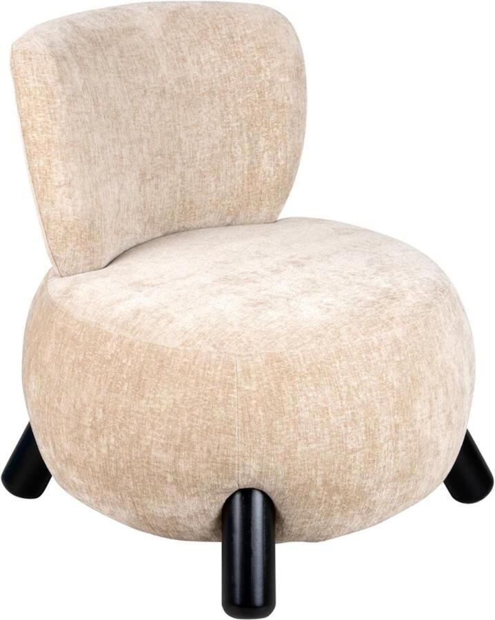 Leitmotiv Stoel Busto Bruin 74x74x74cm Modern