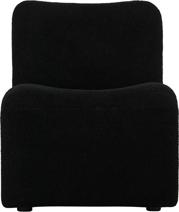 Leitmotiv Stoel Fuerza Zwart 87x64x70cm Scandinavisch