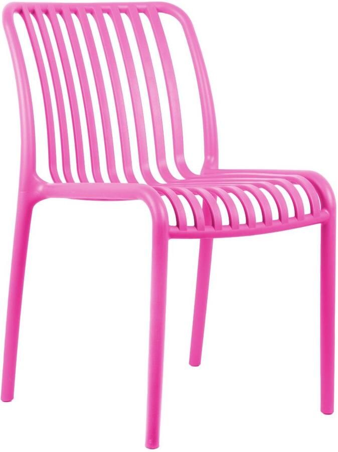 Leitmotiv Stoel Glee Helderroze 58x42x79cm 2 stuks Scandinavisch