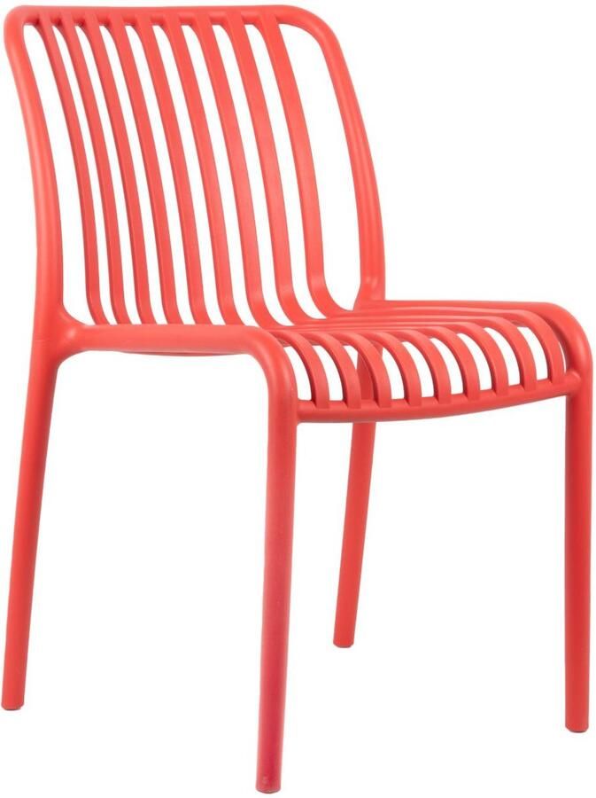 Leitmotiv Stoel Glee Scarlet rood 58x42x79cm 2 stuks Scandinavisch
