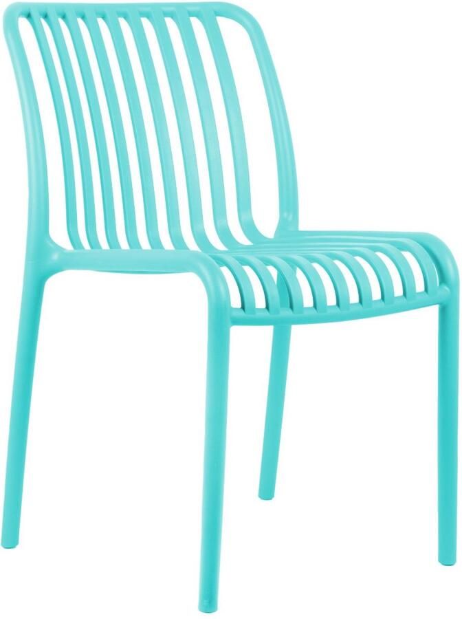 Leitmotiv Stoel Glee Turquoise 58x42x79cm 2 stuks Scandinavisch