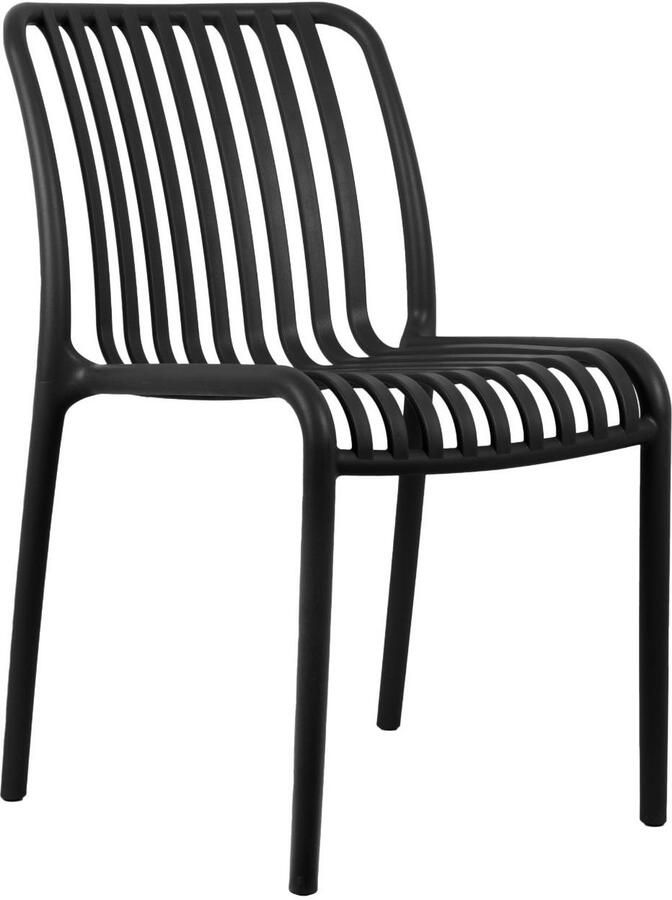 Leitmotiv Stoel Glee Zwart 58x42x79cm 2 stuks Scandinavisch