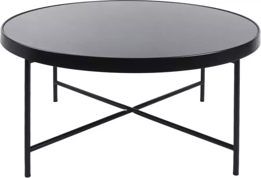 Leitmotiv Coffee table Smooth XL matt black glass top - Foto 2