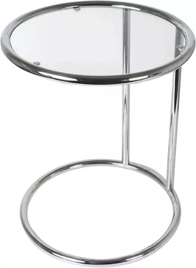Leitmotiv Side table Glas met Staal Chroom 44x54cm - Foto 2