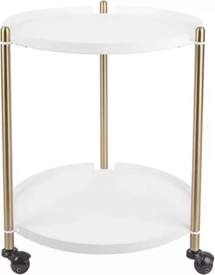 Leitmotiv Side table Thrill Staal Goud Wit 42 5x52cm - Foto 2