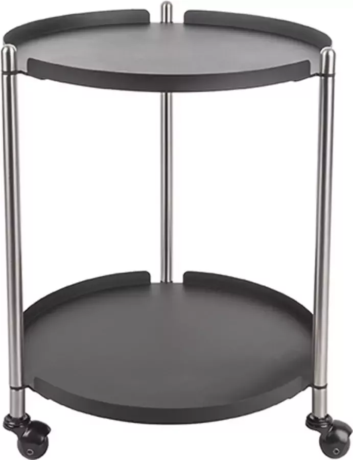 Leitmotiv Side table Thrill Staal Nikkel Zwart 42 5x52cm