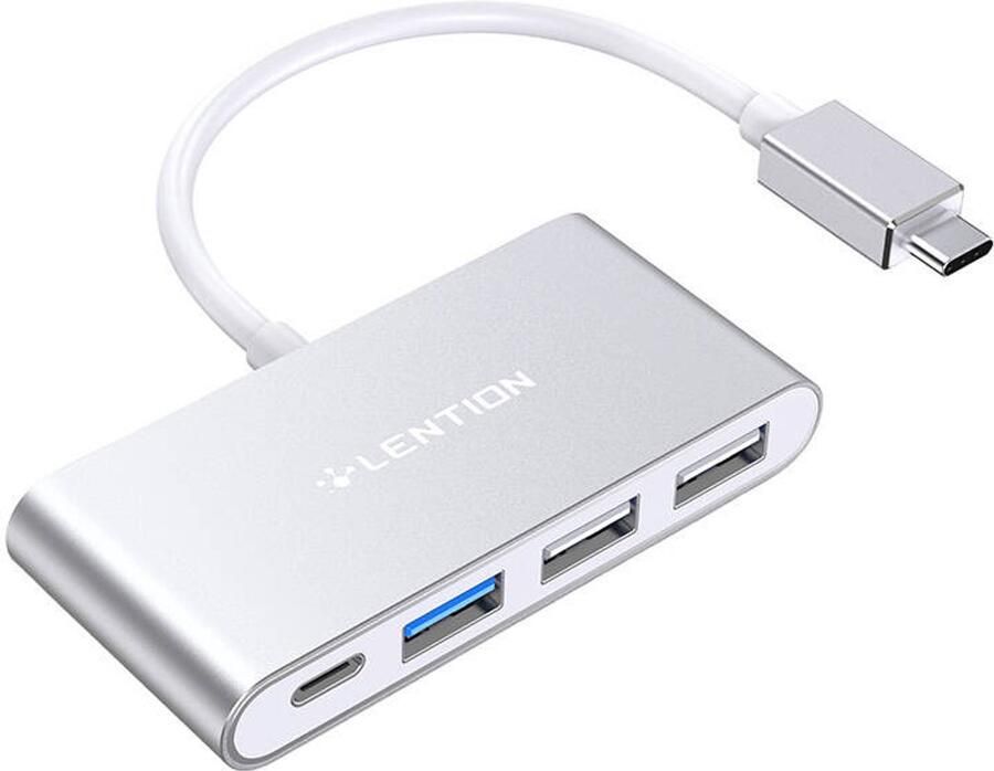 Lention Hub Adapter 4In1 Usb-C Naar Usb 3.0 2X Usb 2.0 Voor Windows Mac