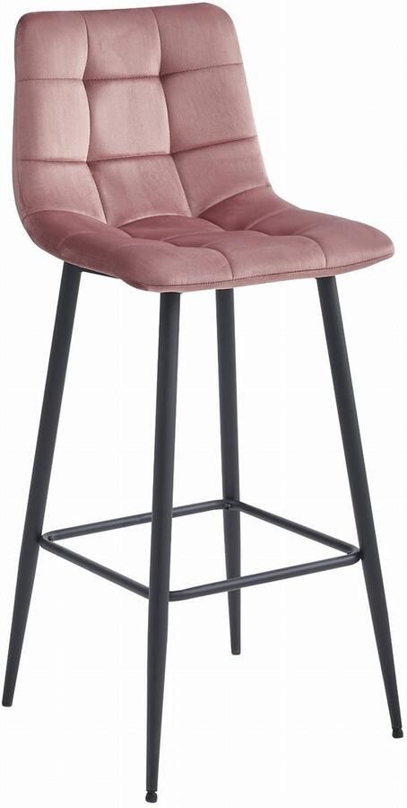 LEOBERT ARCETO kruk donkerroze fluweel zwarte poten x 4