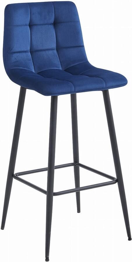 LEOBERT ARCETO kruk marineblauw fluweel zwarte poten x 2