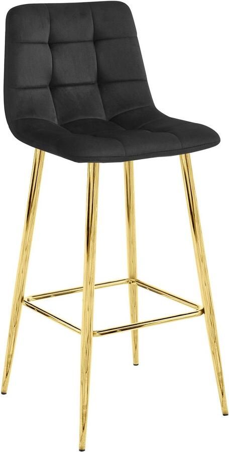 LEOBERT ARCETO kruk zwart fluweel GOUDEN poten x 3