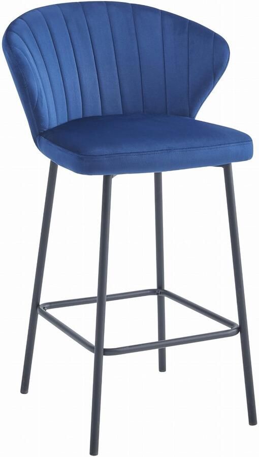 LEOBERT sp. z o.o. sp.k. GATTA kruk marineblauw fluweel zwarte poten x 2