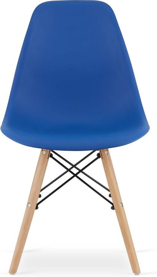 LEOBERT sp. z o.o. sp.k. OSAKA stoel blauw natuurlijke poten x 2