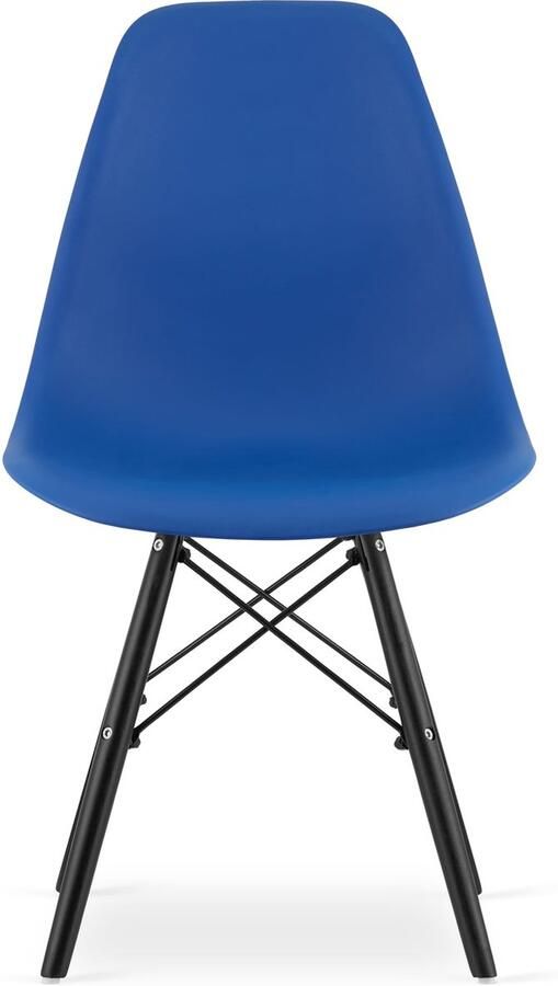 LEOBERT OSAKA stoel blauw zwarte poten x 3