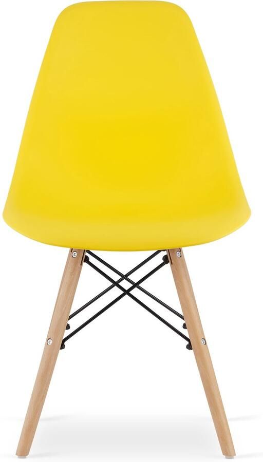 LEOBERT OSAKA stoel geel natuurlijke poten x 3