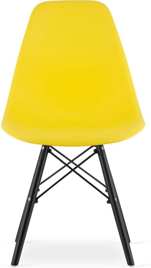 LEOBERT OSAKA stoel geel zwarte poten x 4