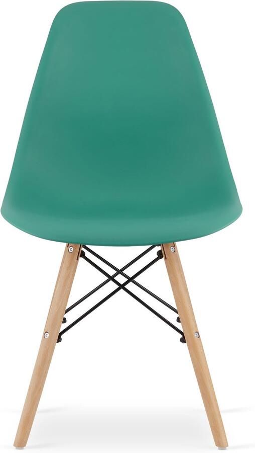 LEOBERT OSAKA stoel groen natuurlijke poten x 3