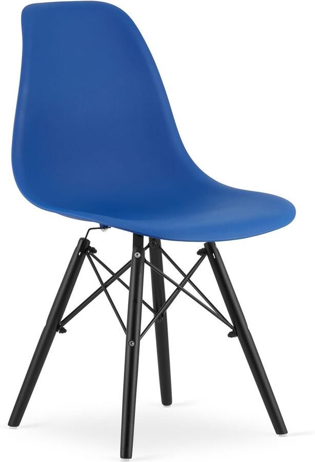 LEOBERT sp. z o.o. sp.k. OSAKA stoel blauw zwarte poten x 2