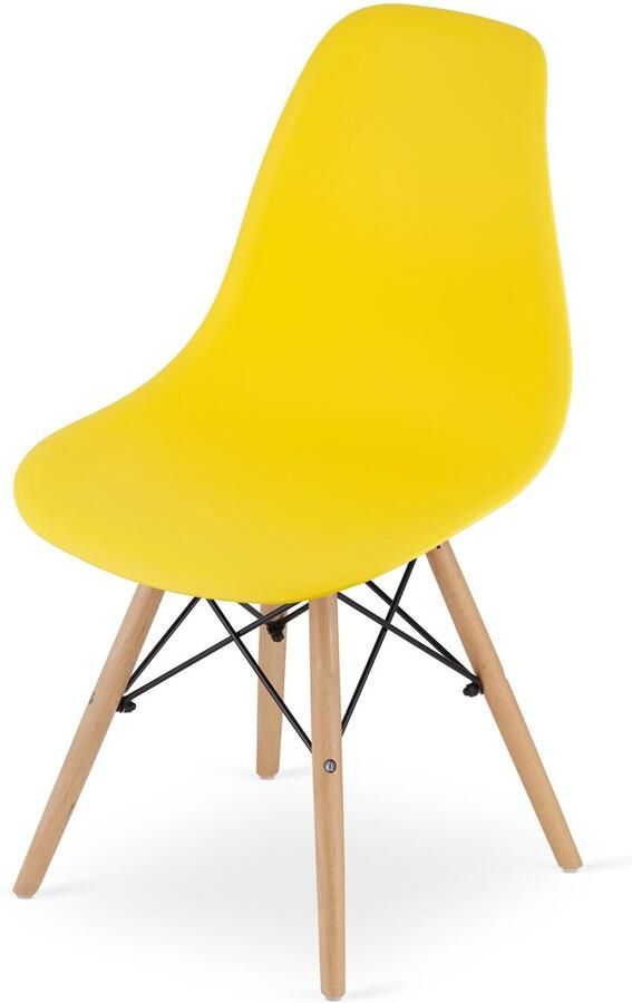 LEOBERT sp. z o.o. sp.k. OSAKA stoel geel natuurlijke poten x 2